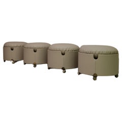 Dilly Dally poufs designed by Luigi Massoni for Poltrona Frau 1968