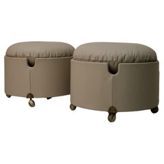 Dilly Dally poufs designed by Luigi Massoni for Poltrona Frau 1968