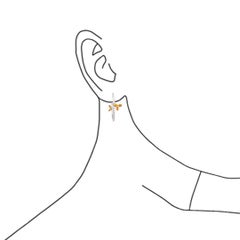 Dilys' Diamond Hoop Earrings in 18K Gold