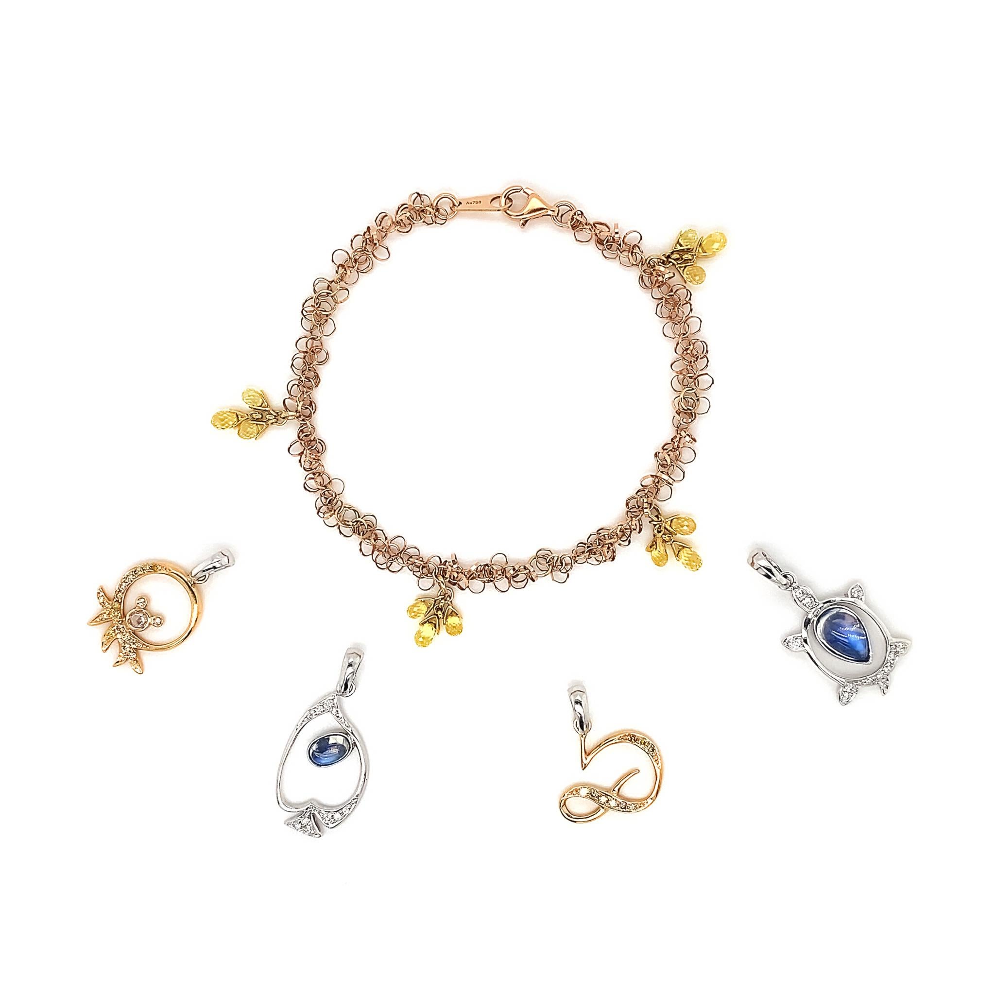 italienisches charm armband gold