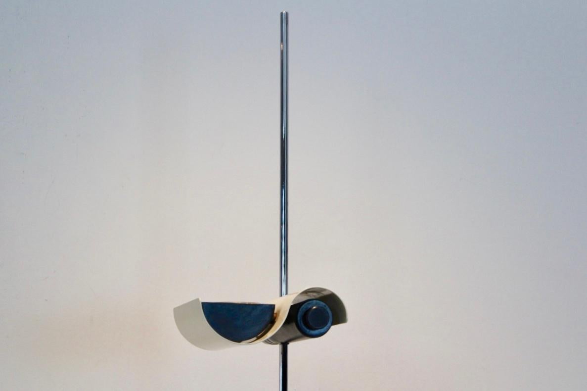 Steel DIM 333 Floor Lamp by Vico Magistretti for Oluce, Italy, 1970s