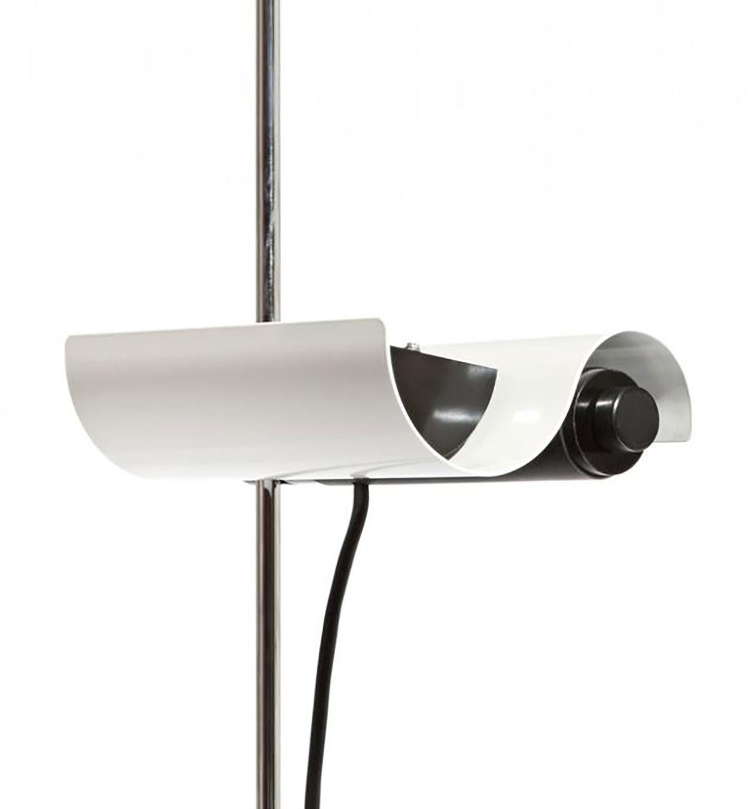 Plated Dim Floor Lamp by Vico Magistretti for Oluce