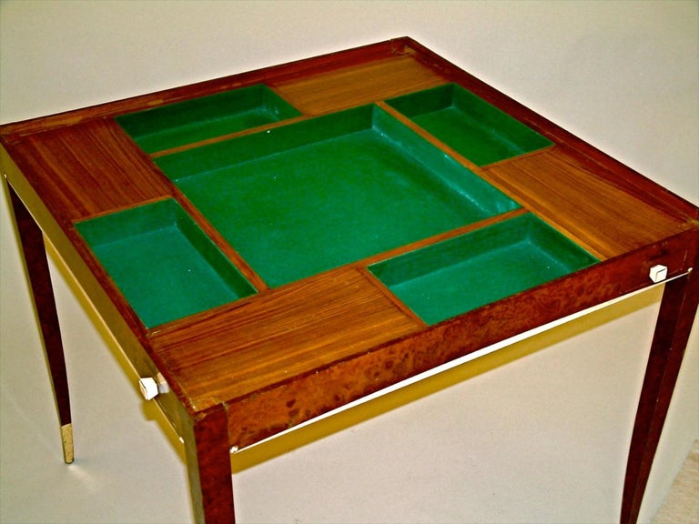 French DIM 'Joubert et Petit' Art Deco Game Table For Sale