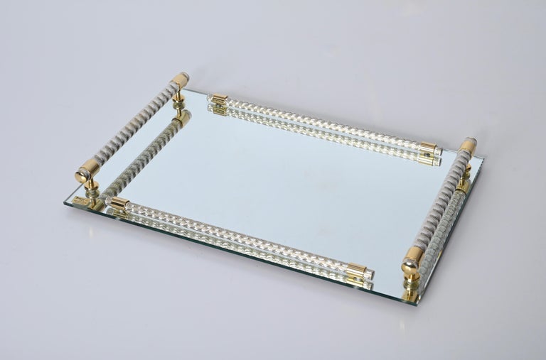 Dimart Milano 24-Karat Gold Plated and Brass Italian Tray with