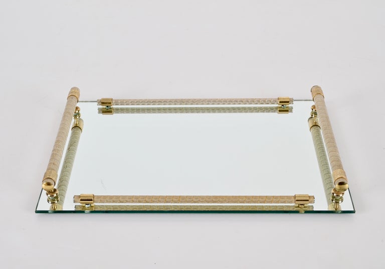 Dimart Milano 24-Karat Gold Plated and Brass Italian Tray with