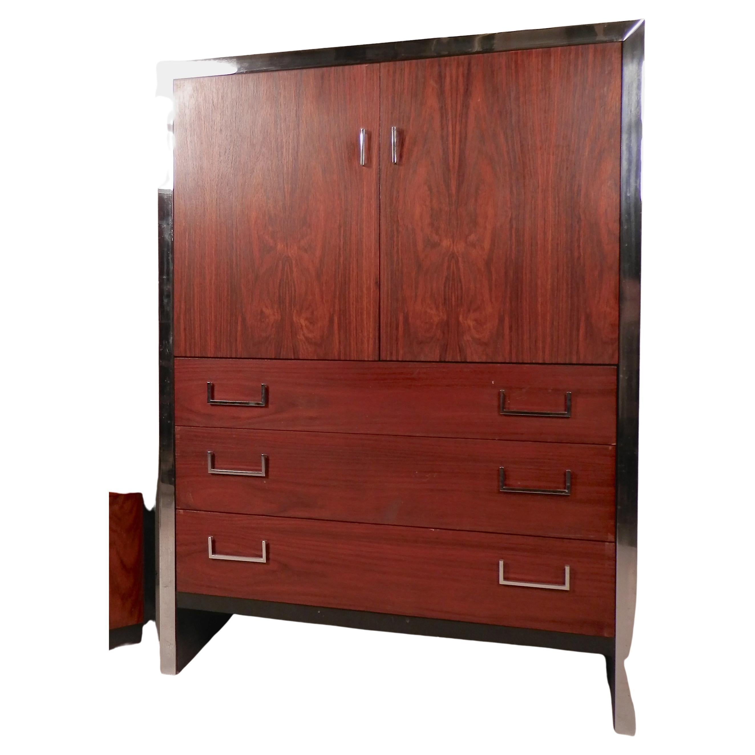 "Dimension 1" Series Rosewood Chest  For Sale