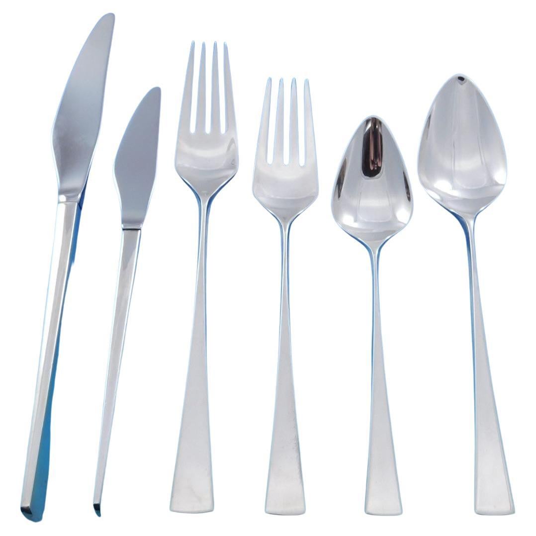 Dimension by Reed & Barton Sterling Silber Besteck für 12 Personen 84 Teile im Angebot