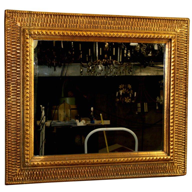 Mid Century Dimensional Mirror In Good Condition For Sale In Douglas Manor, NY