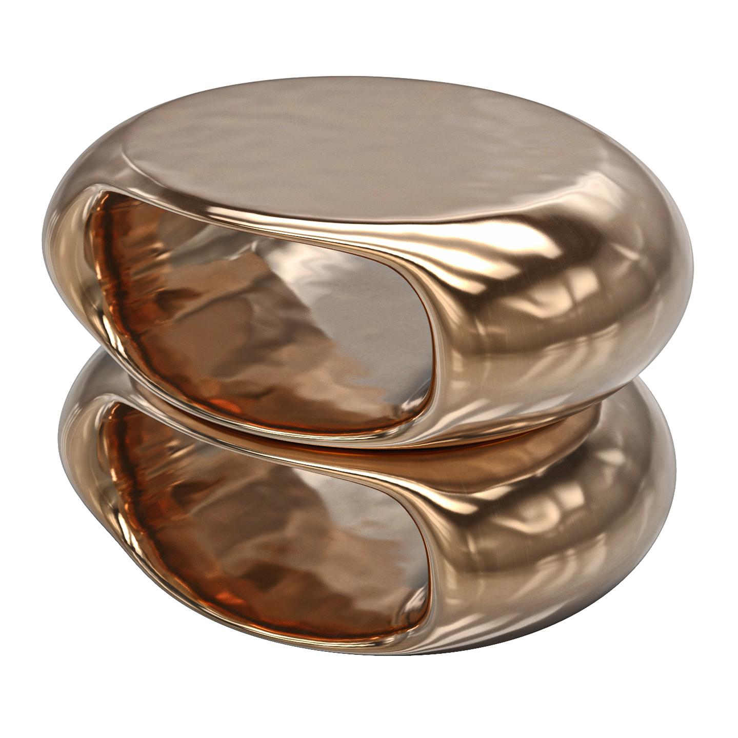 Beistelltisch „Magistrale“ mit Bronze, handgefertigt, Istanbul im Angebot 2