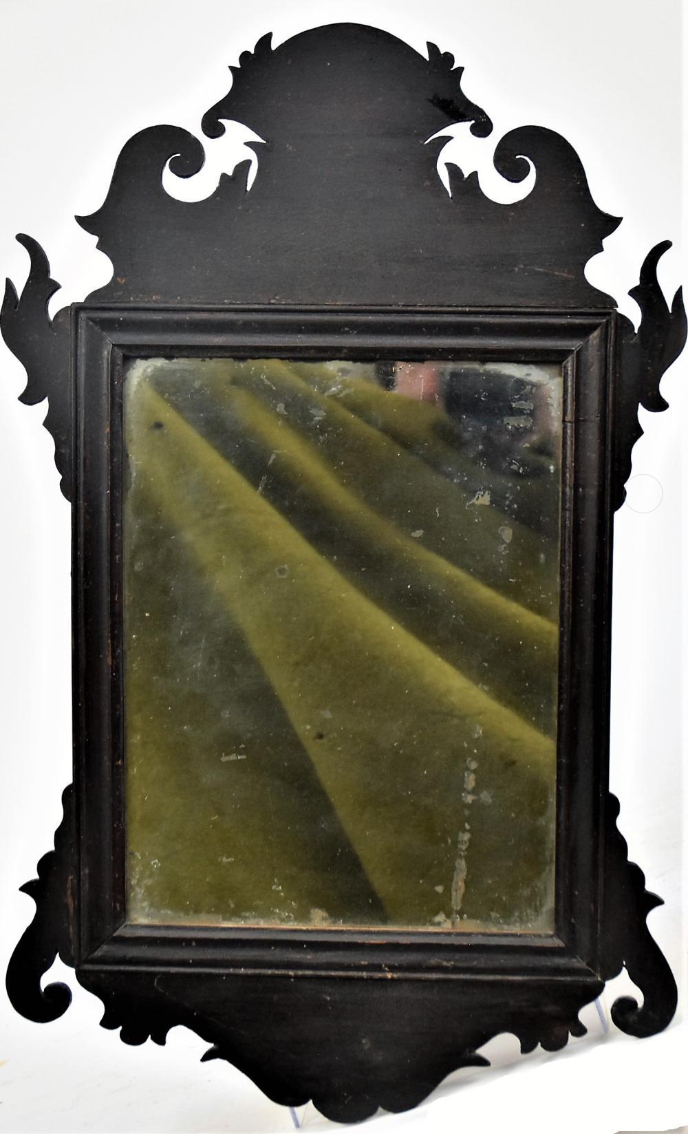 Hand-Crafted Diminutive 18th Century American Chippendale Mirror For Sale