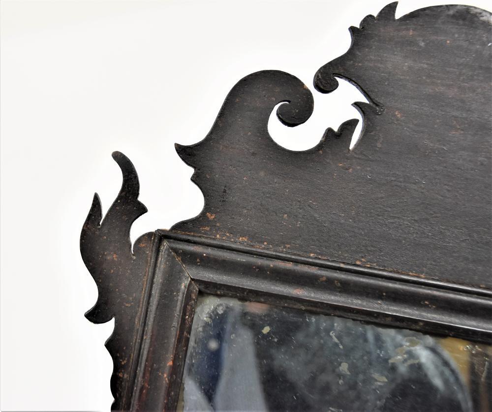 Glass Diminutive 18th Century American Chippendale Mirror For Sale