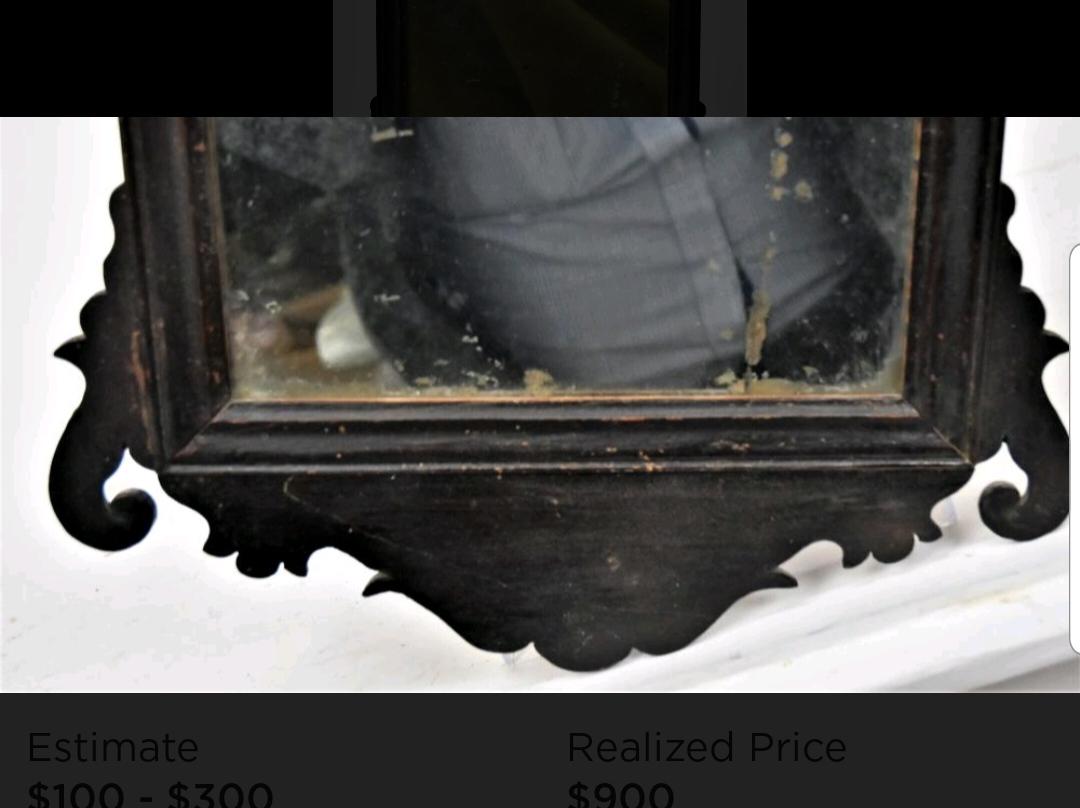 Diminutive 18th Century American Chippendale Mirror For Sale 2