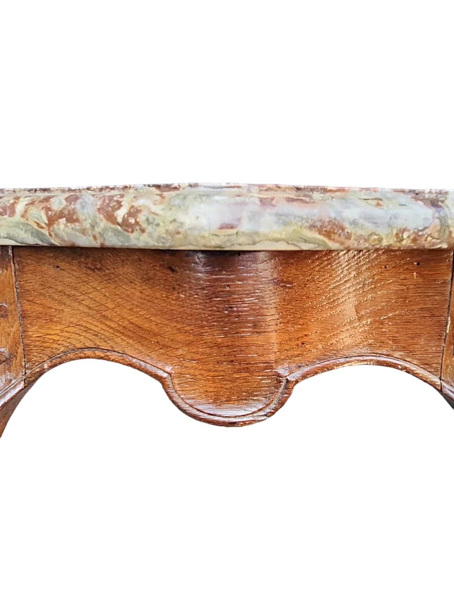 Diminutive 18th Century French Provincial Wall Console For Sale 1