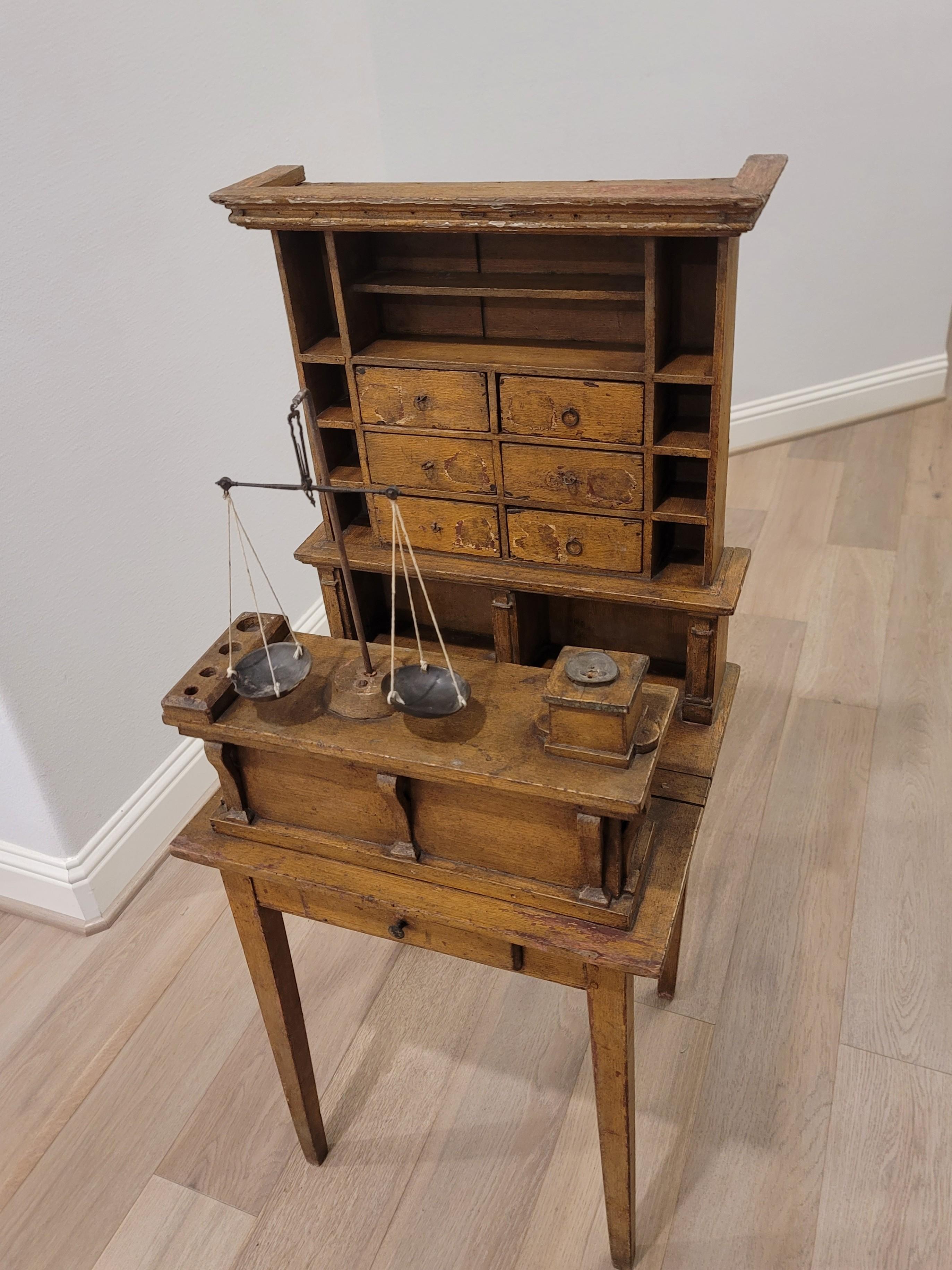 Diminutive 19th Century American Mercantile Trade Store Display Model For Sale 4