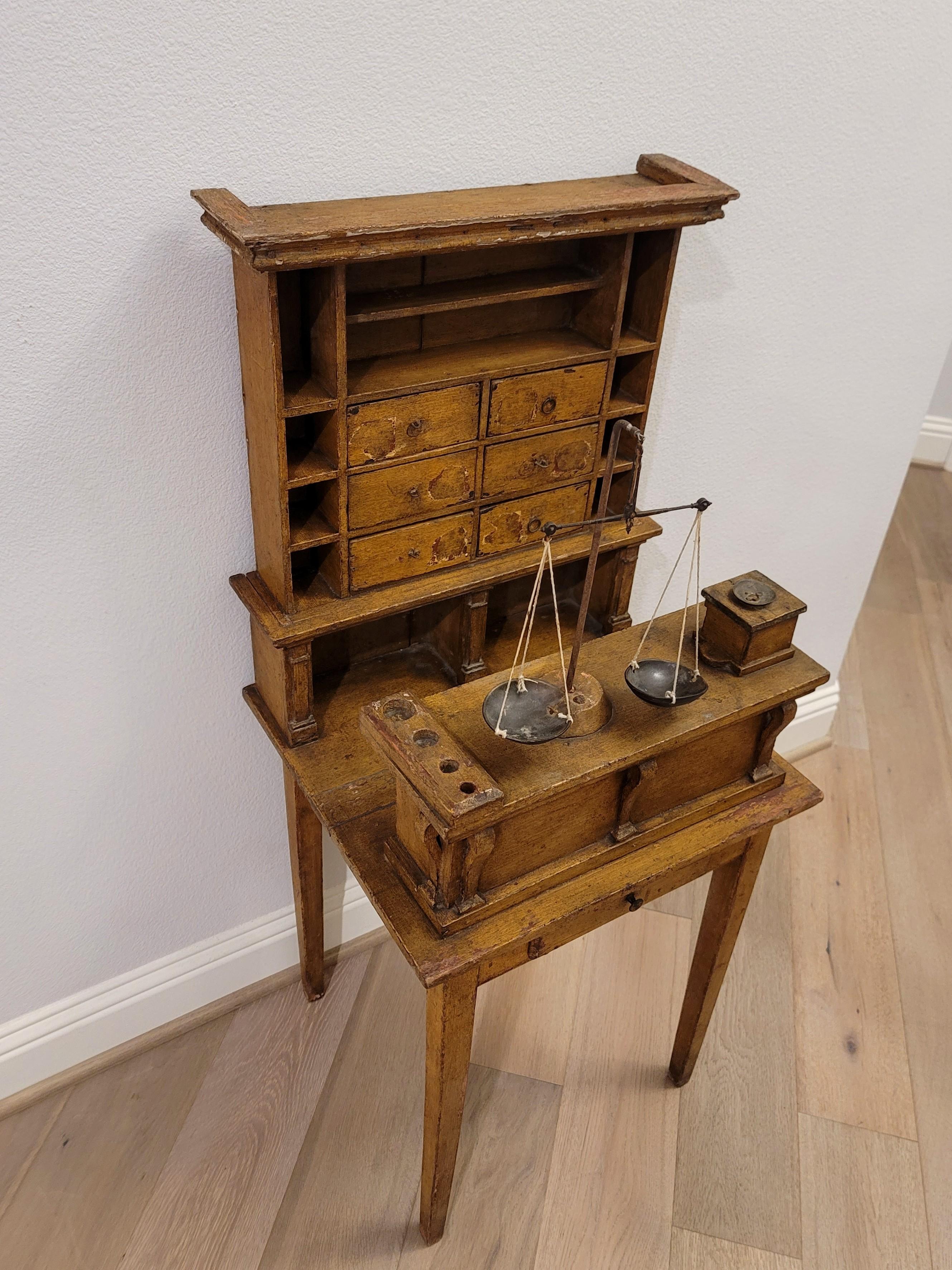 Hand-Crafted Diminutive 19th Century American Mercantile Trade Store Display Model For Sale