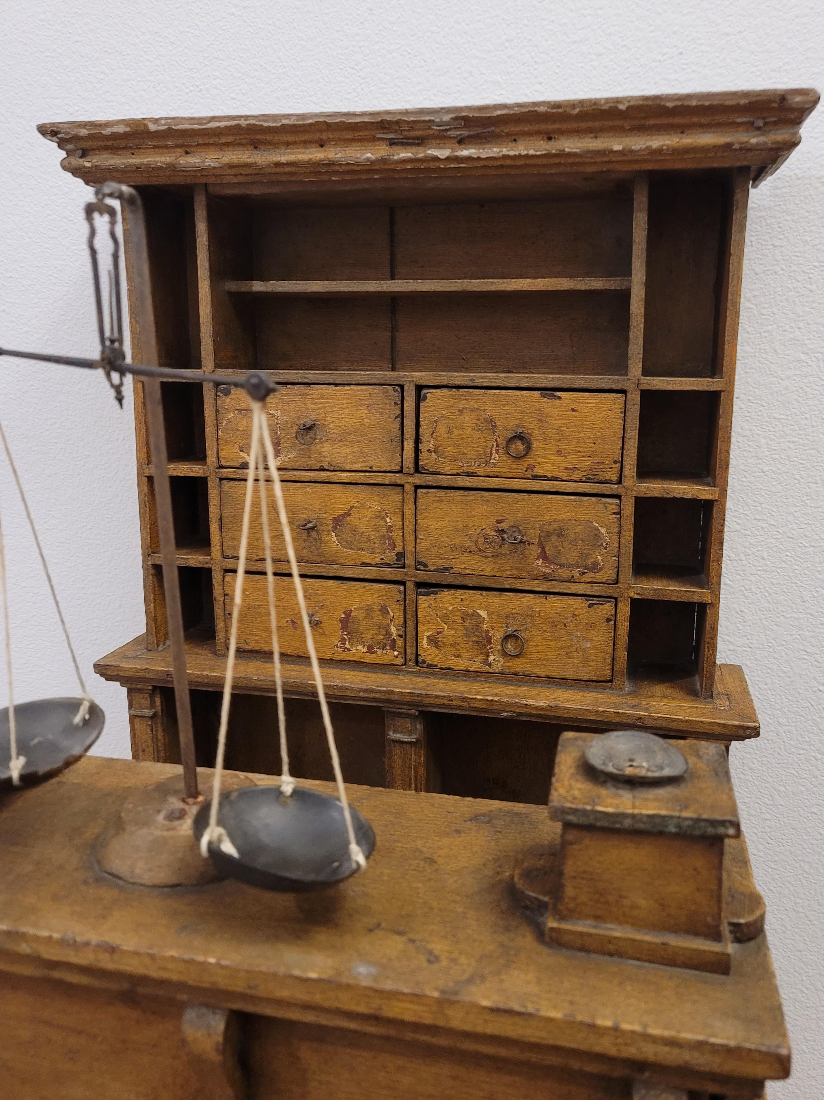 Diminutive 19th Century American Mercantile Trade Store Display Model For Sale 3