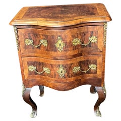 Diminutive 19th Century Walnut French Louis XV Petite Chest