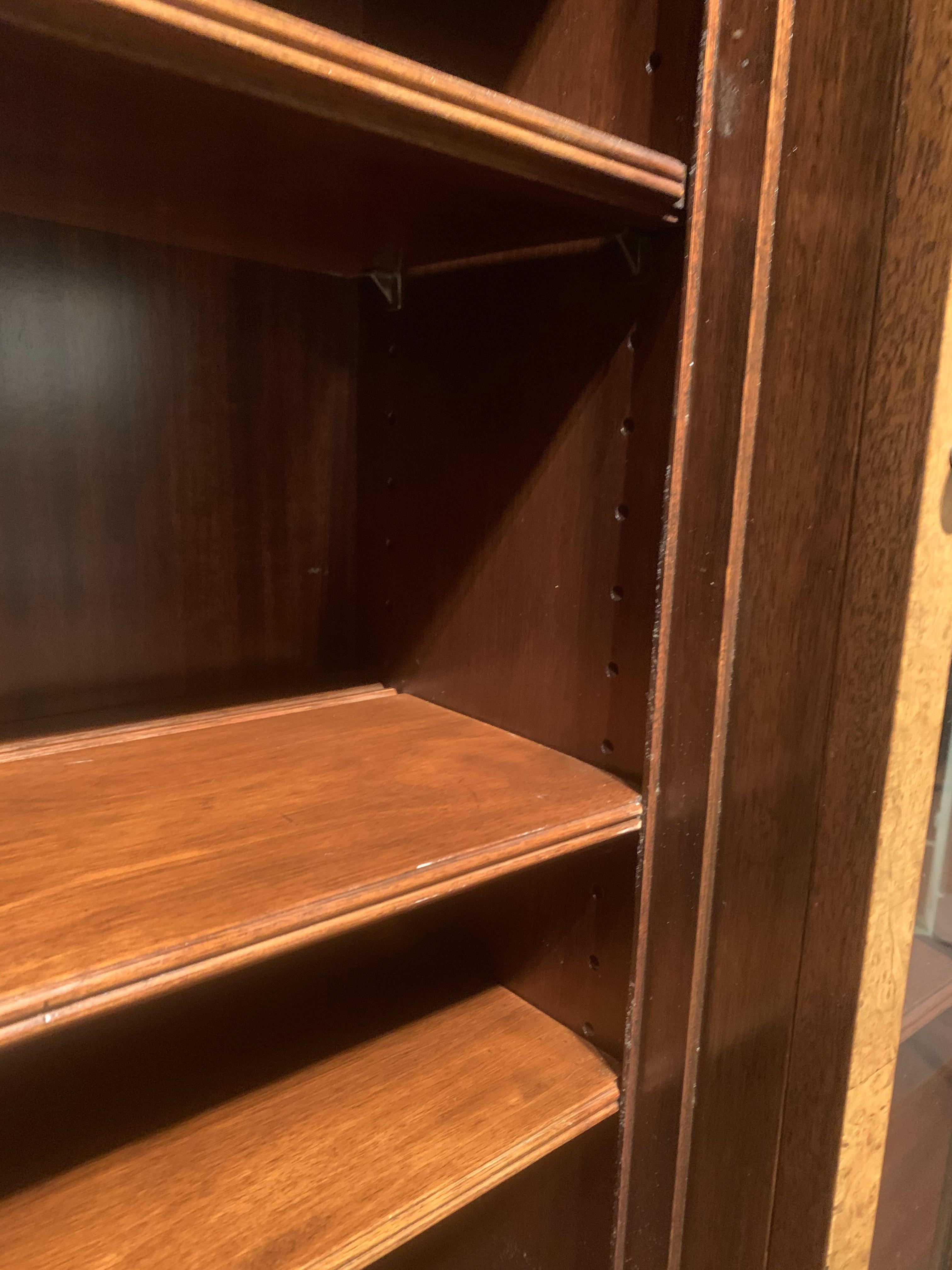Diminutive Adam Style Breakfront Bookcase or China Cabinet by F&G Furniture Co 1