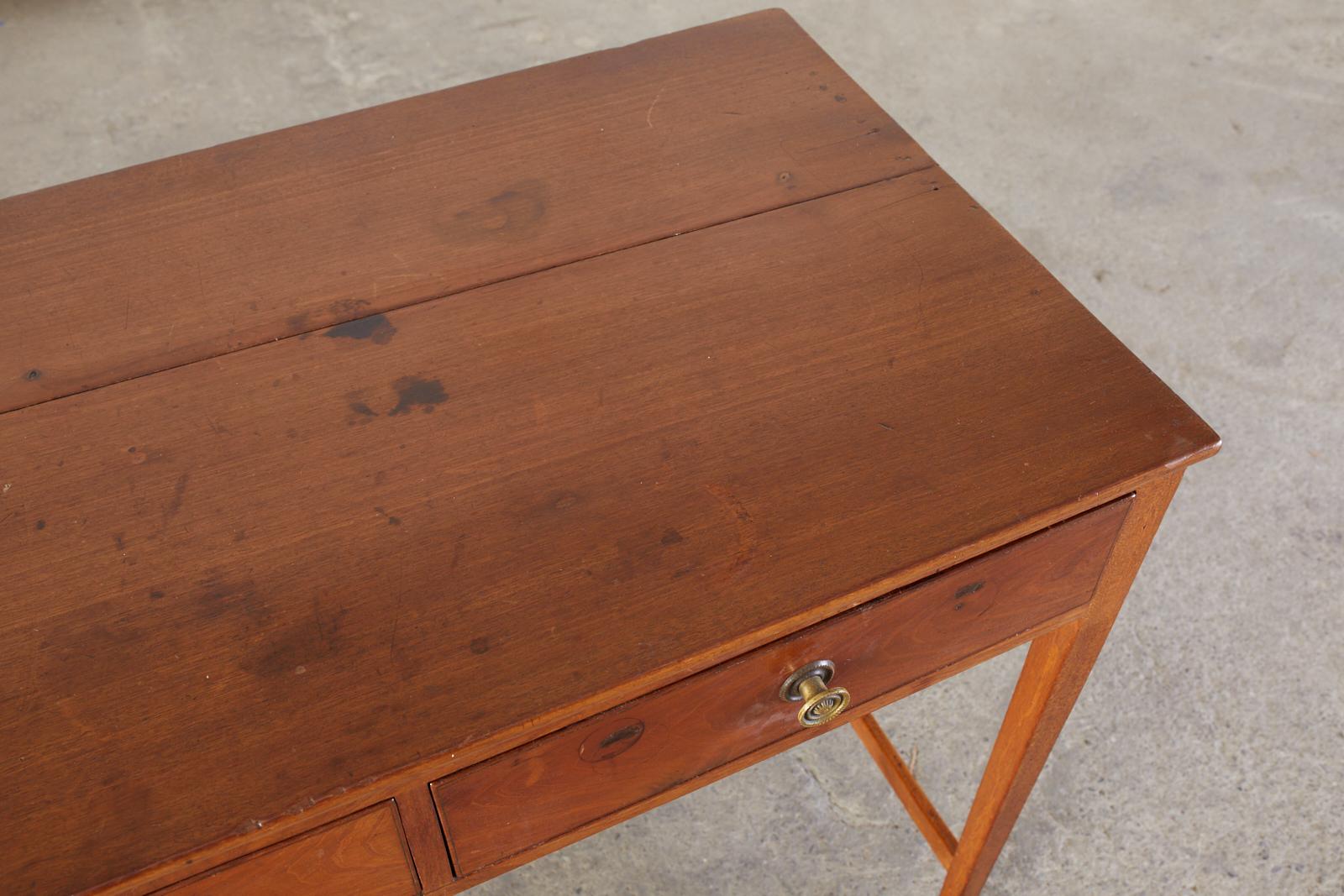 Diminutive American Federal Mahogany Writing Table Desk 1