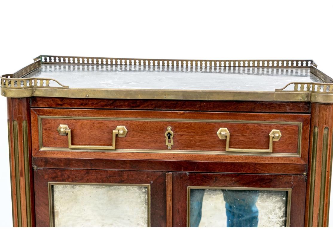 Diminutive Antique Directoire Bookcase Secretary For Sale 5