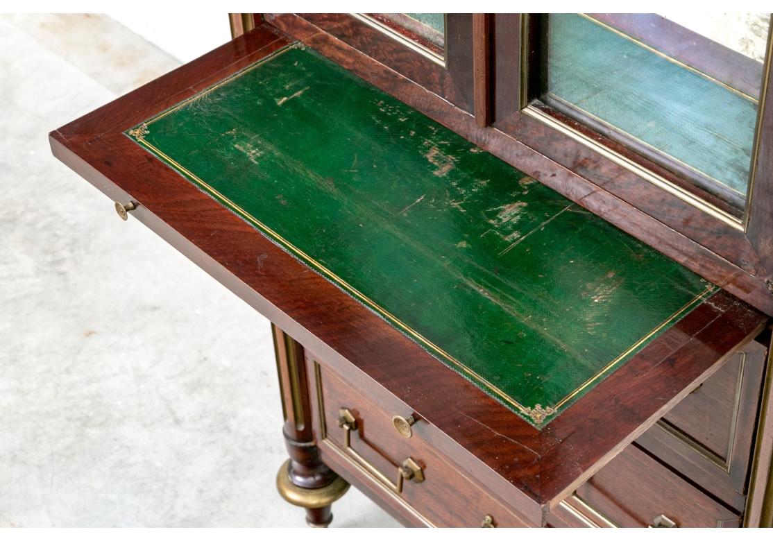 Diminutive Antique Directoire Bookcase Secretary For Sale 9