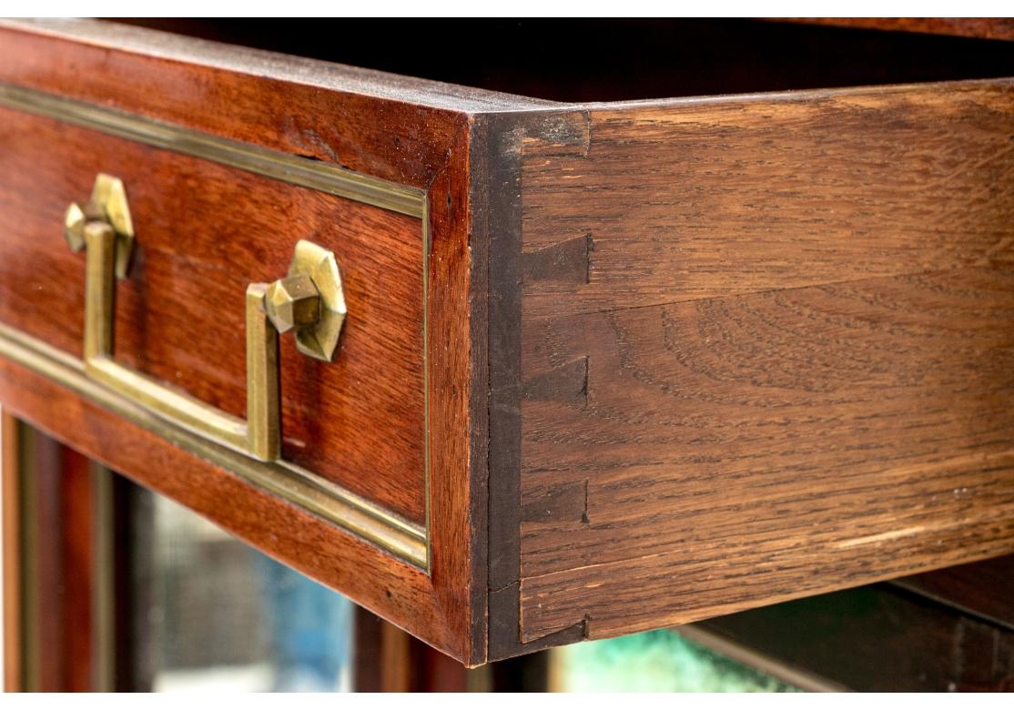Diminutive Antique Directoire Bookcase Secretary For Sale 4