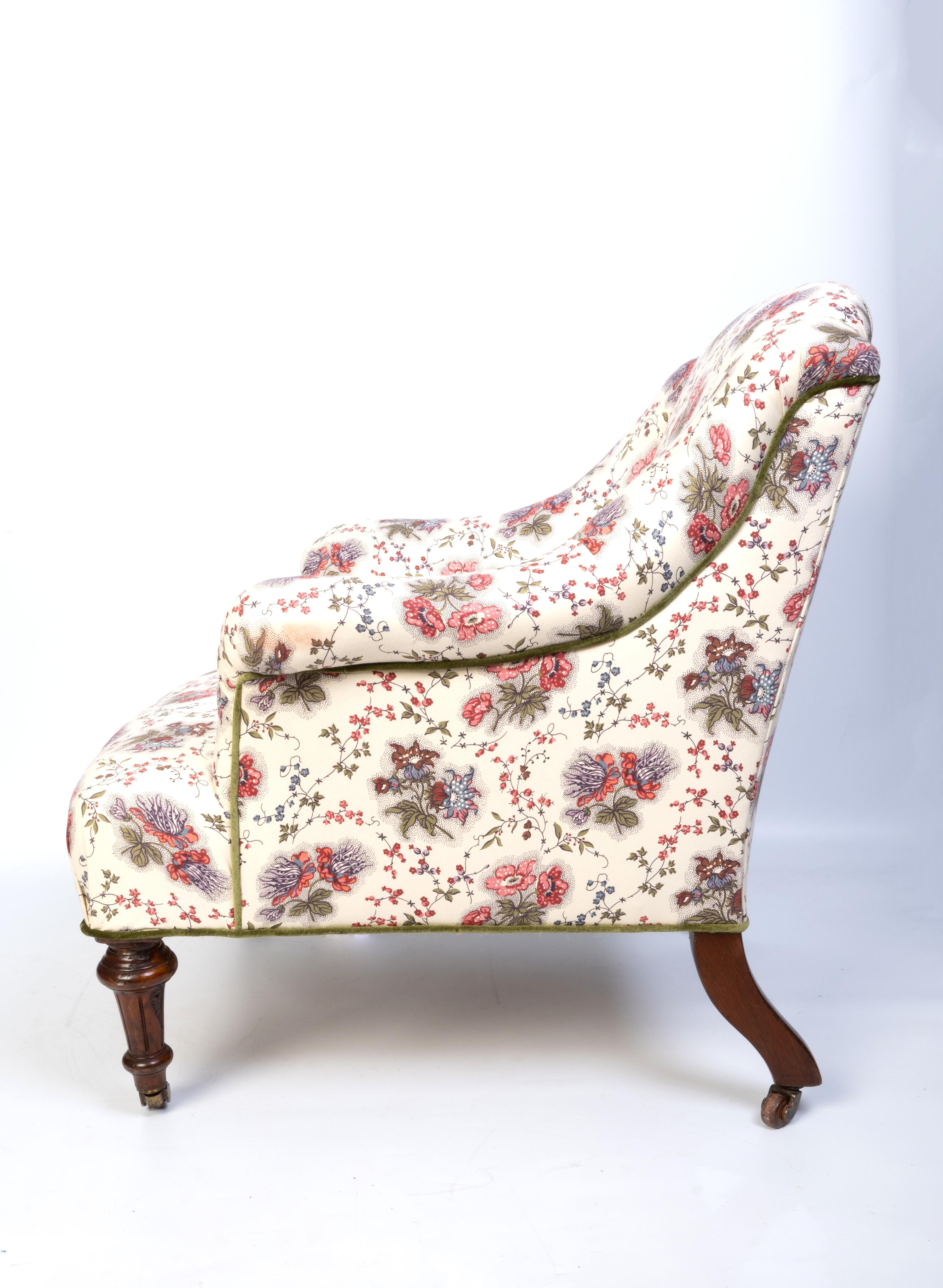 Diminutive Antique English 19th Century Upholstered Armchair C.1820 in vendita 3