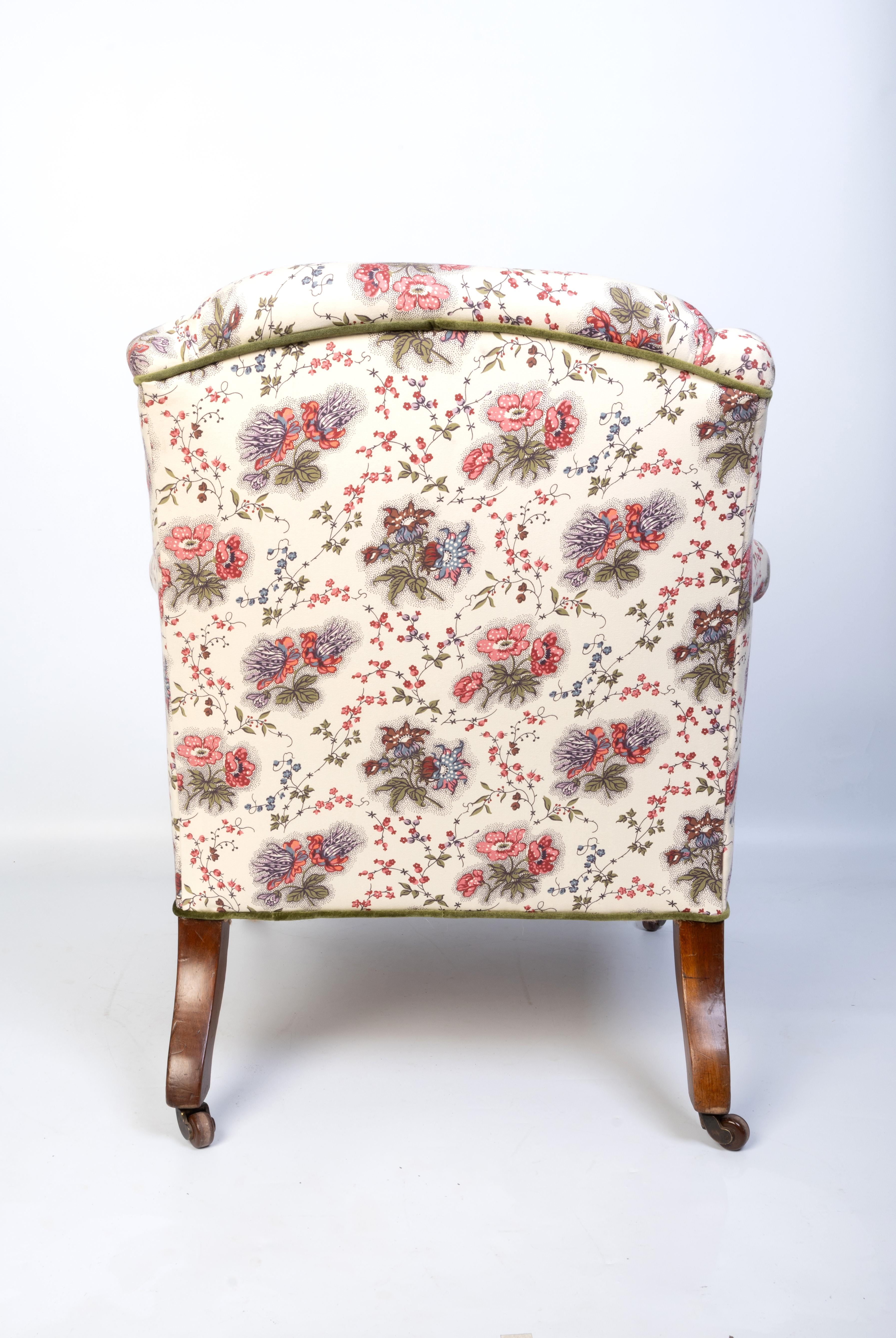 Diminutive Antique English 19th Century Upholstered Armchair C.1820 in vendita 1
