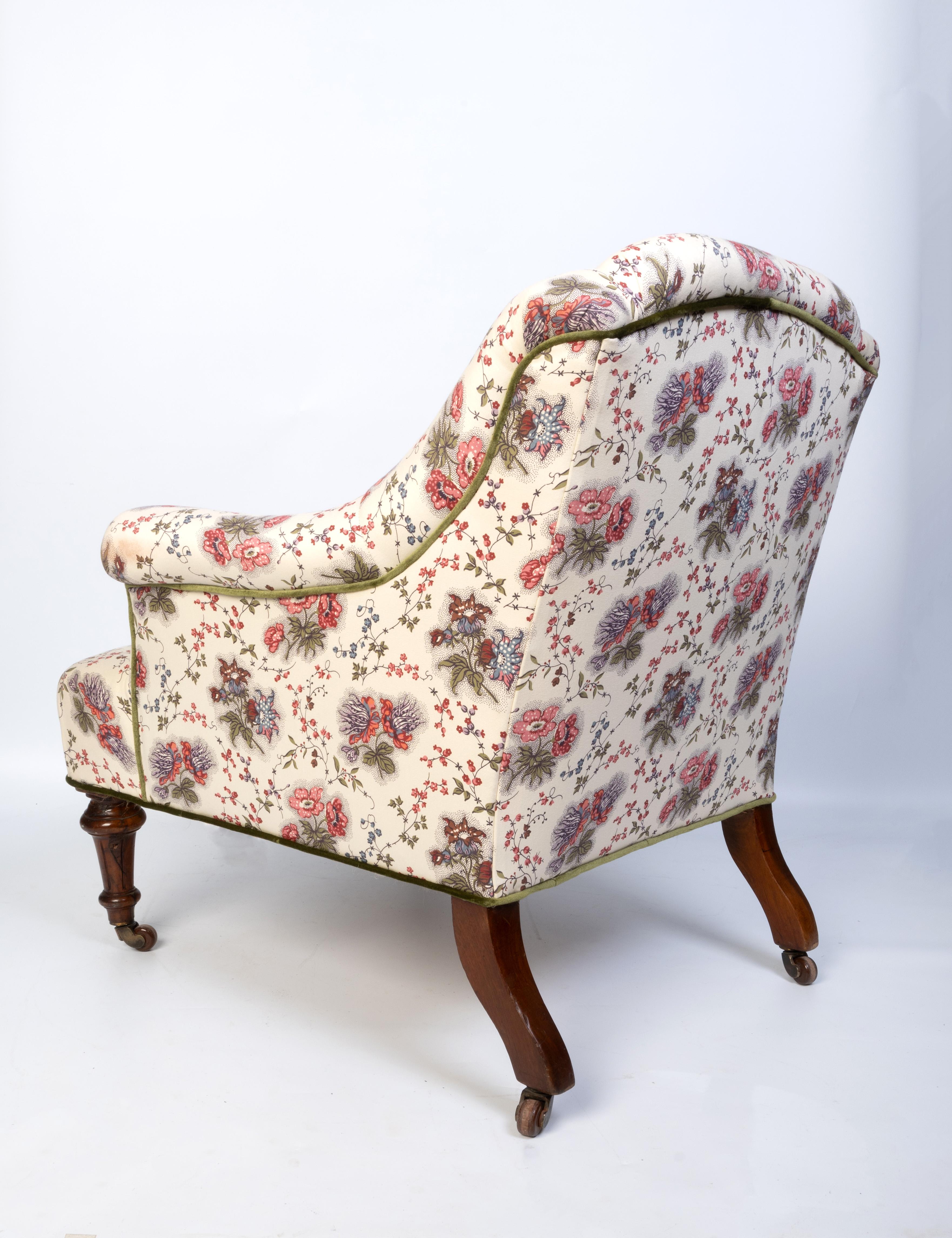 Diminutive Antique English 19th Century Upholstered Armchair C.1820 in vendita 2