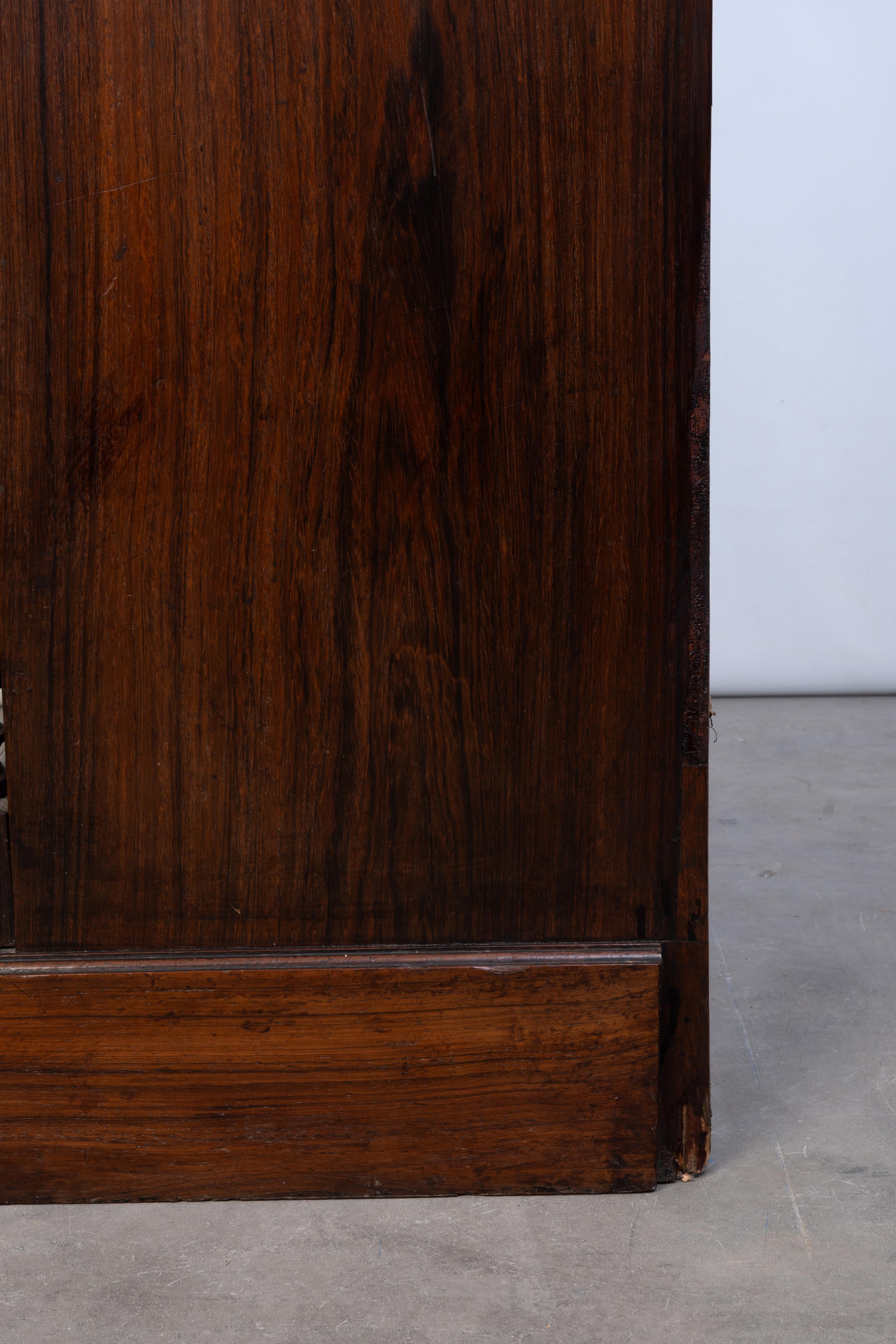 Diminutive Antique English Regency Gilt Brass & Rosewood Side Cabinet C.1820 For Sale 12