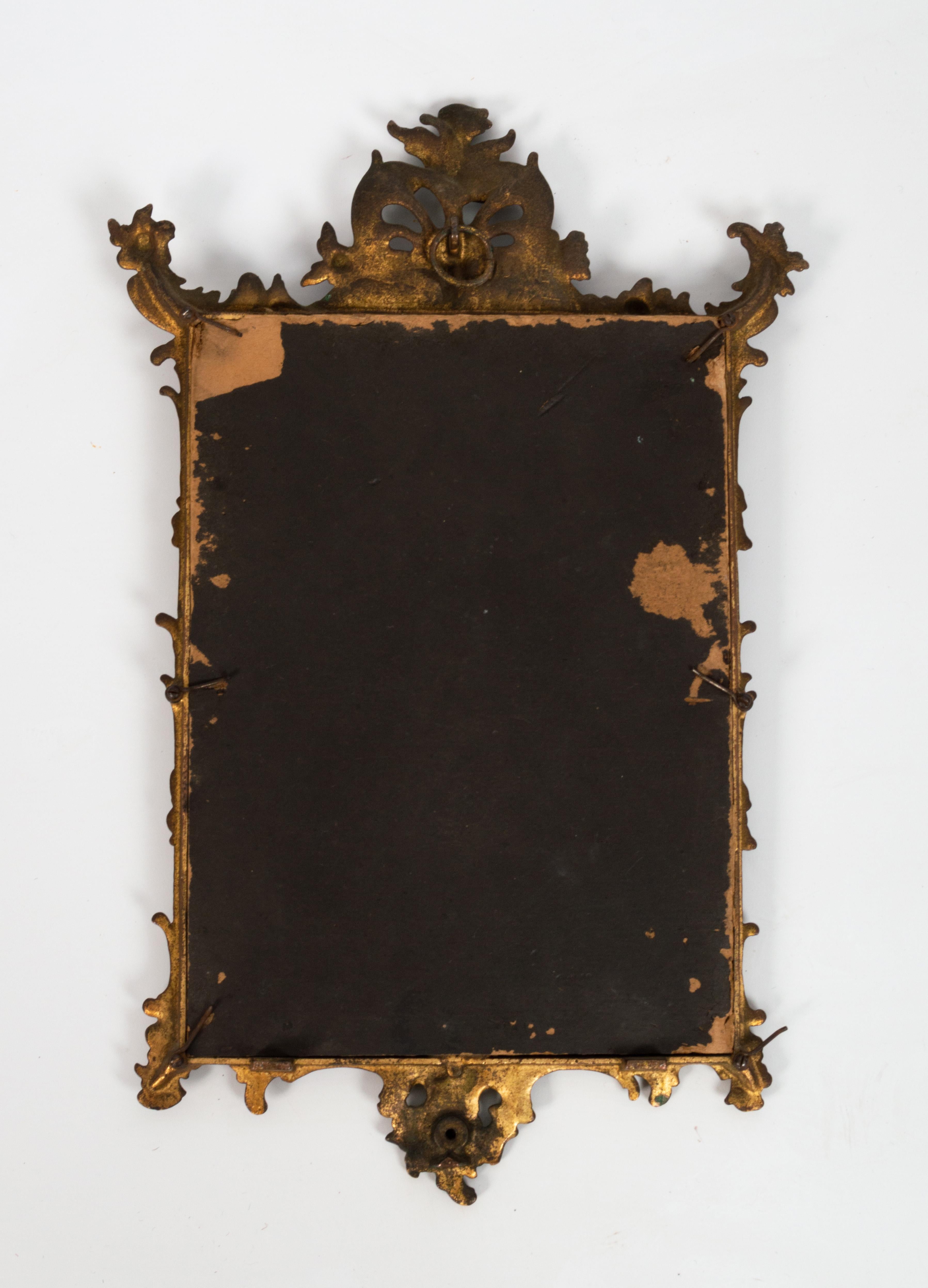 Diminutive Antique French 19th Century Gilt Mirror For Sale 3