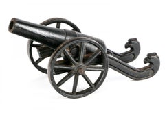 Diminutive Antique Iron Model Cannon
