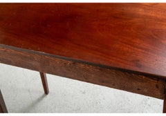 Diminutive Antique Mahogany Bow Front Console Table