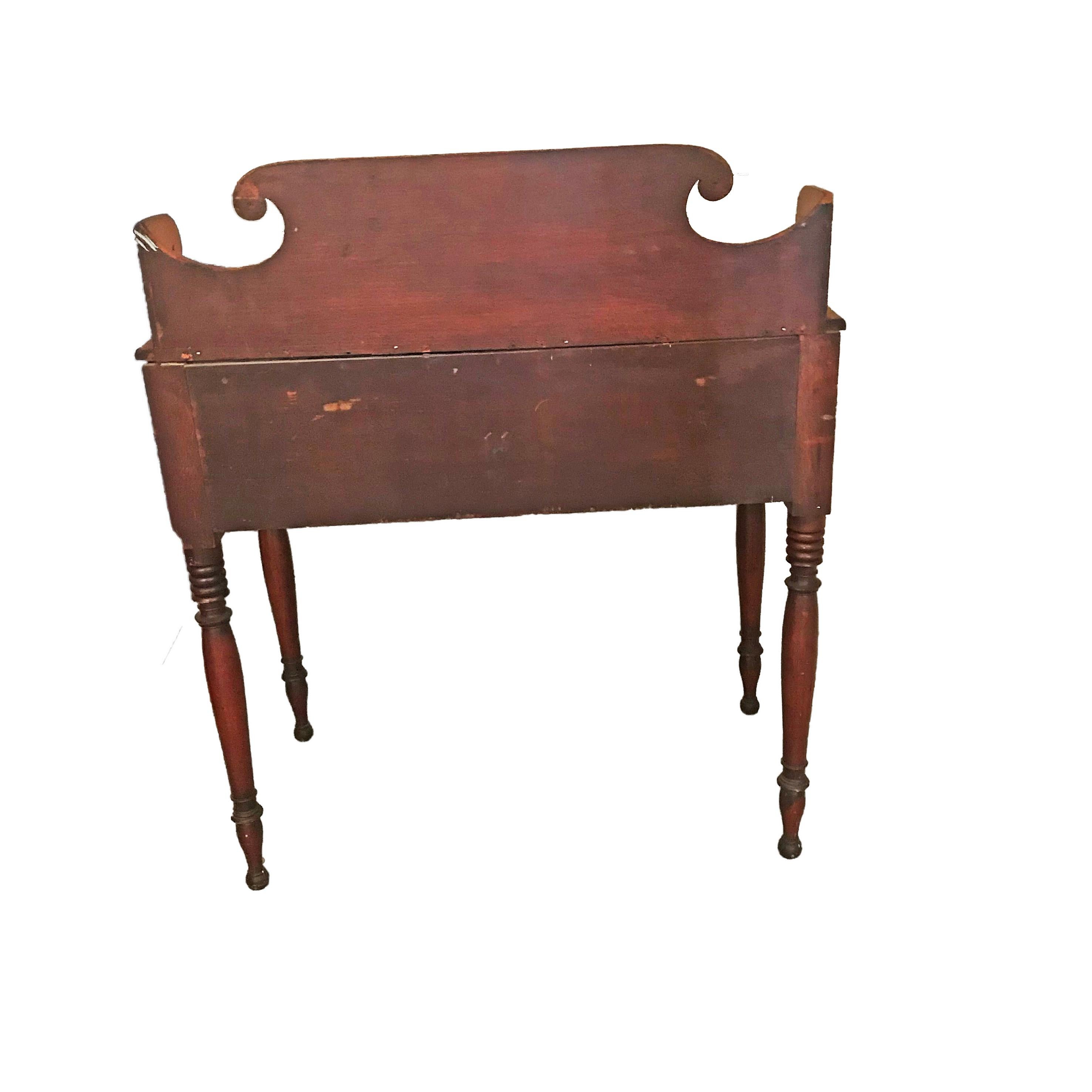 19th Century Diminutive Antique Mahogany Serving Table For Sale