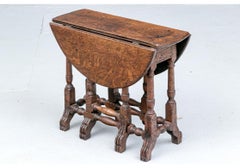 Diminutive Antique Oak Antique Gate Leg Tavern Table