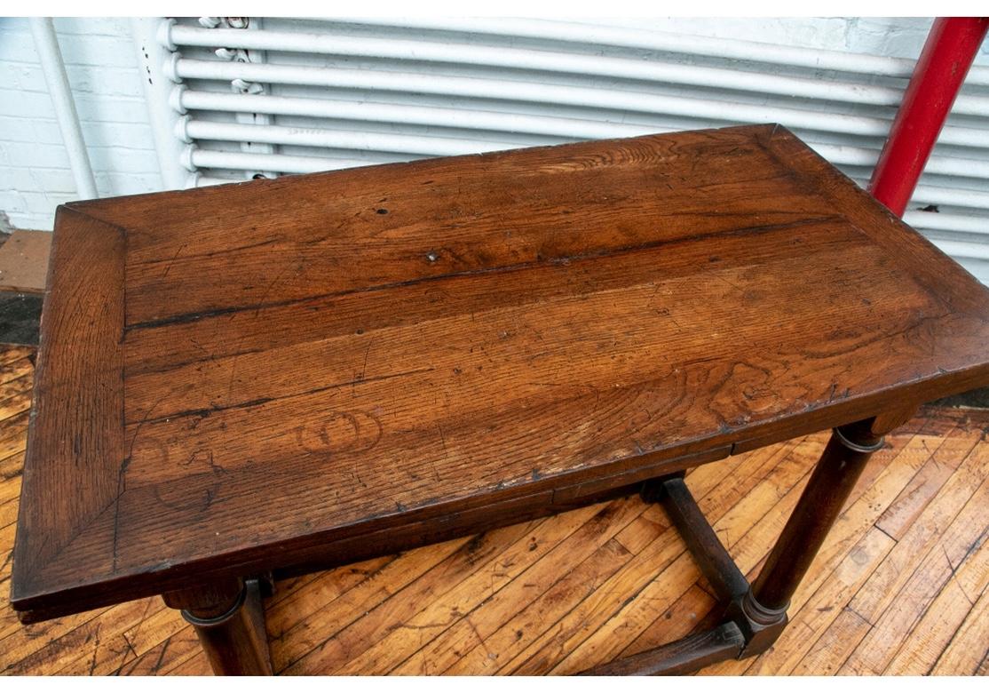 Diminutive Antique Oak Tavern Extension Table 1