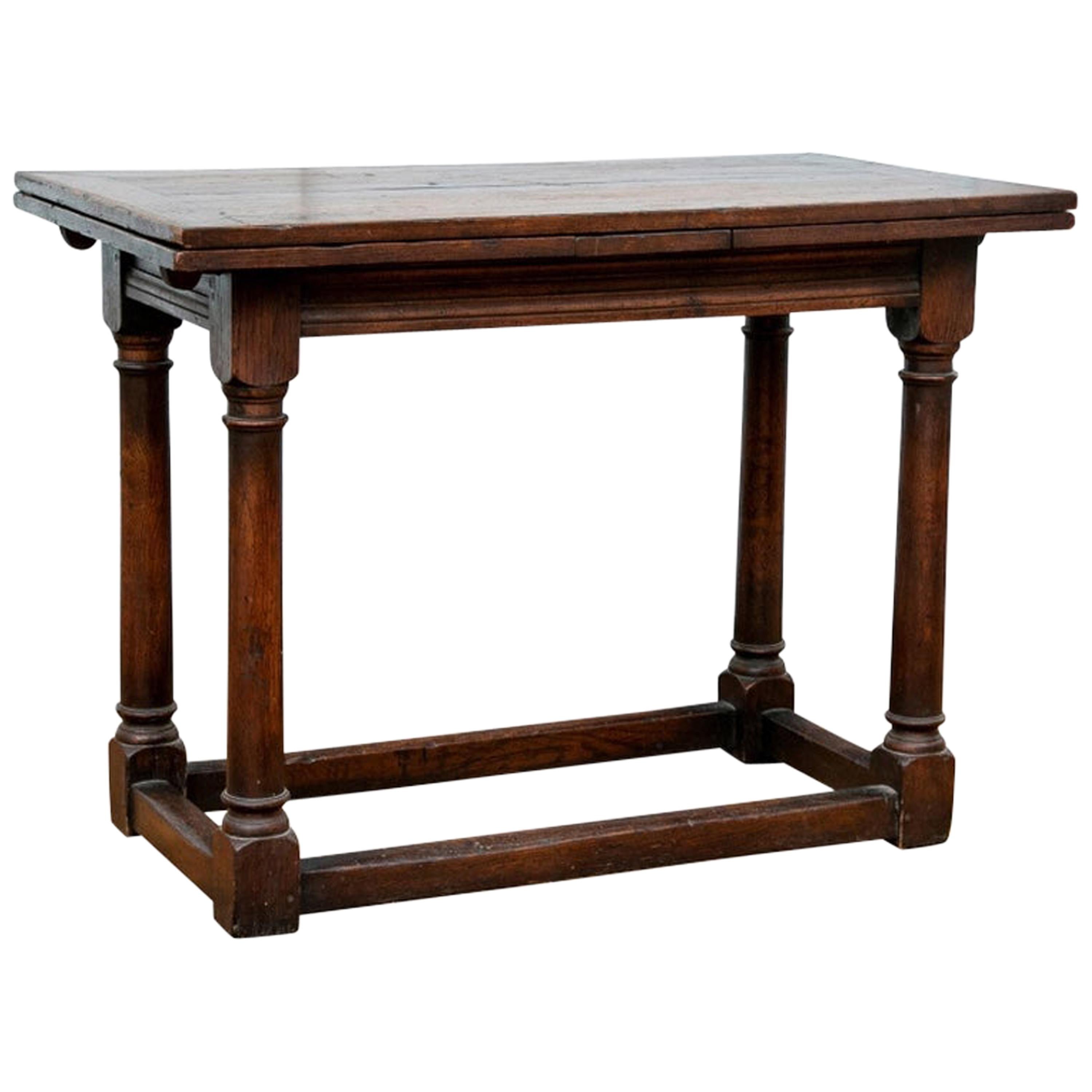 Diminutive Antique Oak Tavern Extension Table