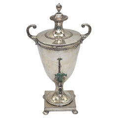 Diminutive Antique Sheffield Plate Armorial Tea/Cider Urn, Style Matthew Boulton