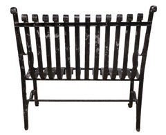 Diminutive Antique Wrought Iron Garden Bench