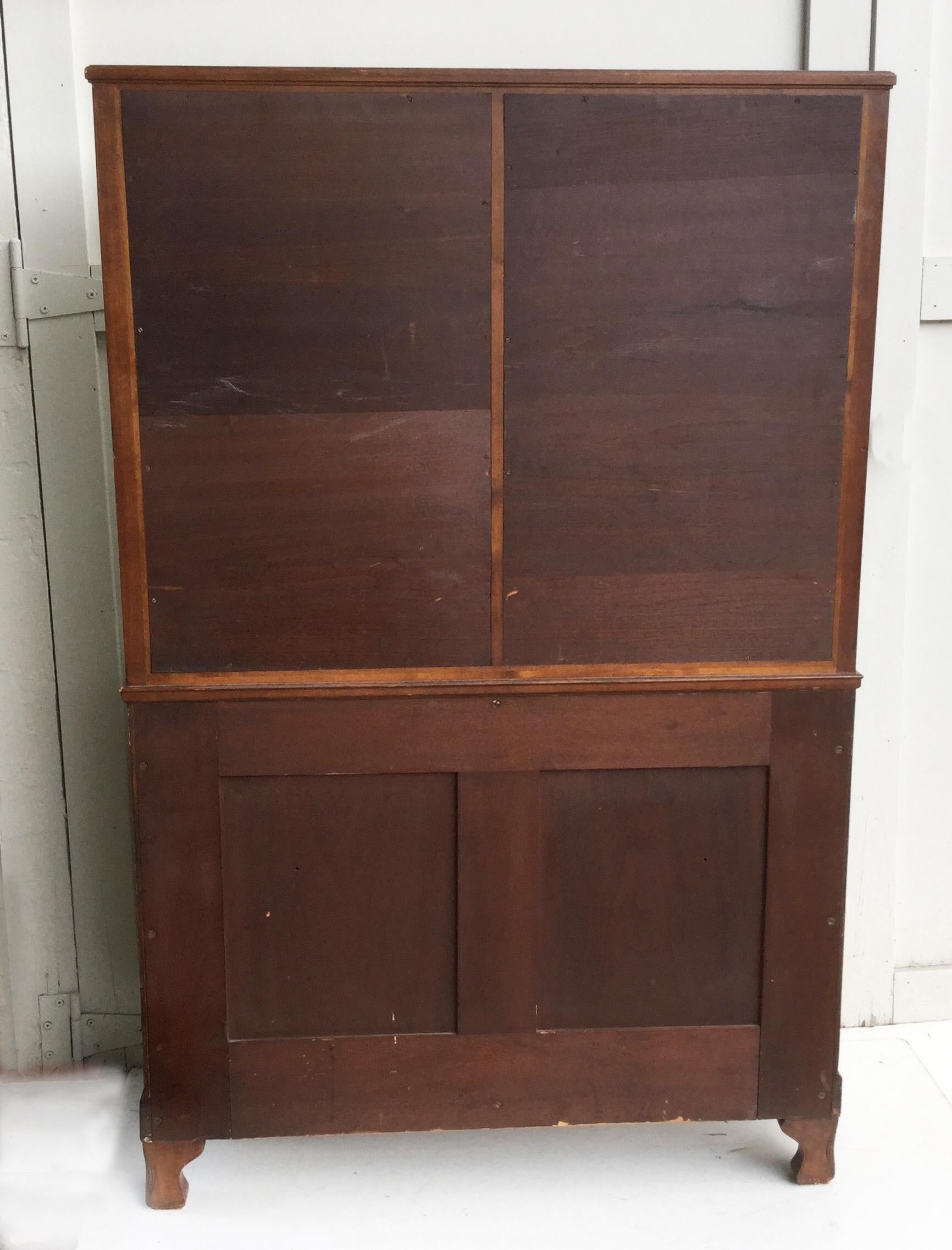 Diminutive Biedermeier Cabinet with Beveled Glass 4