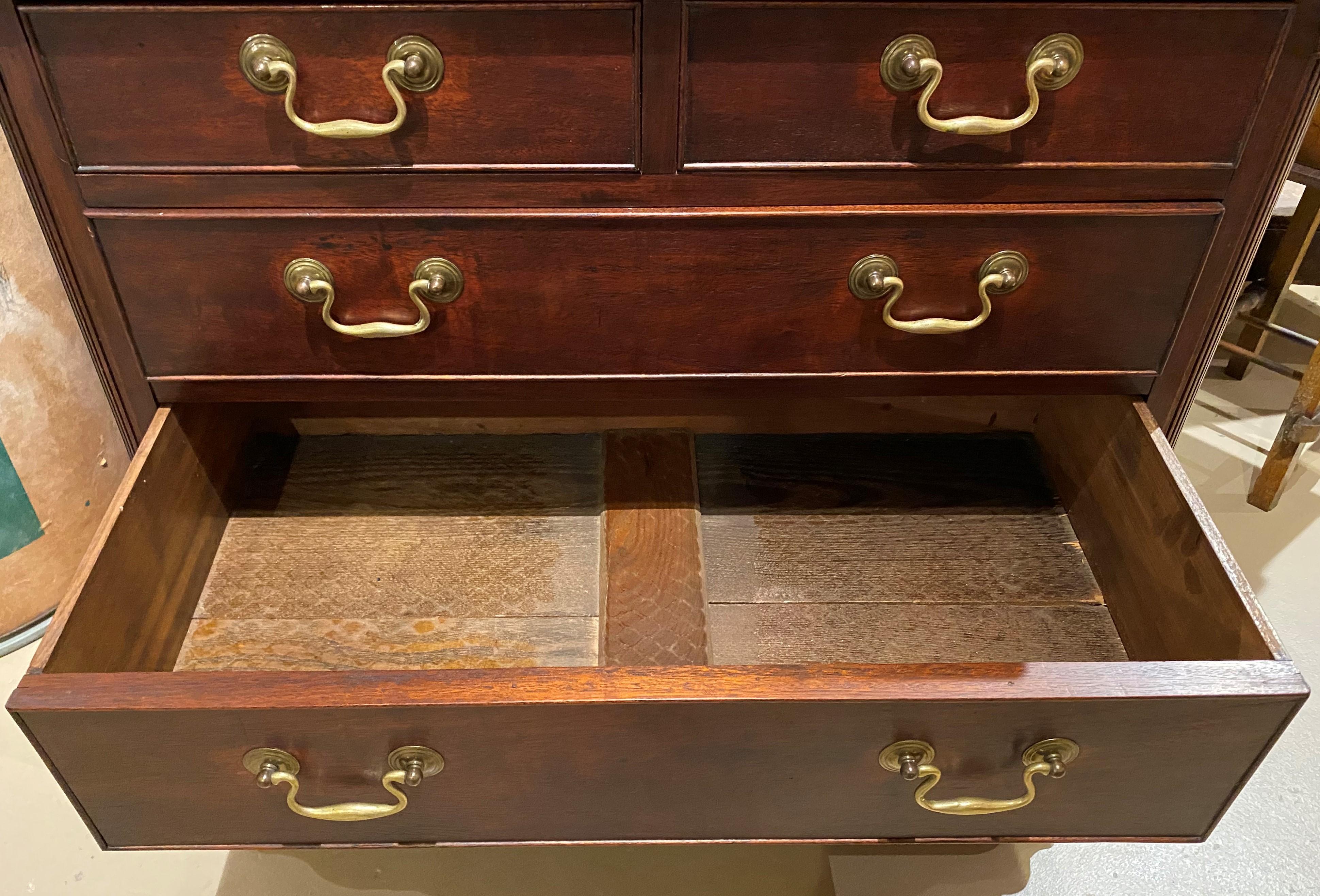 Diminutive Chippendale Mahogany Chest Adapted From a Larger 18th Century Chest 4
