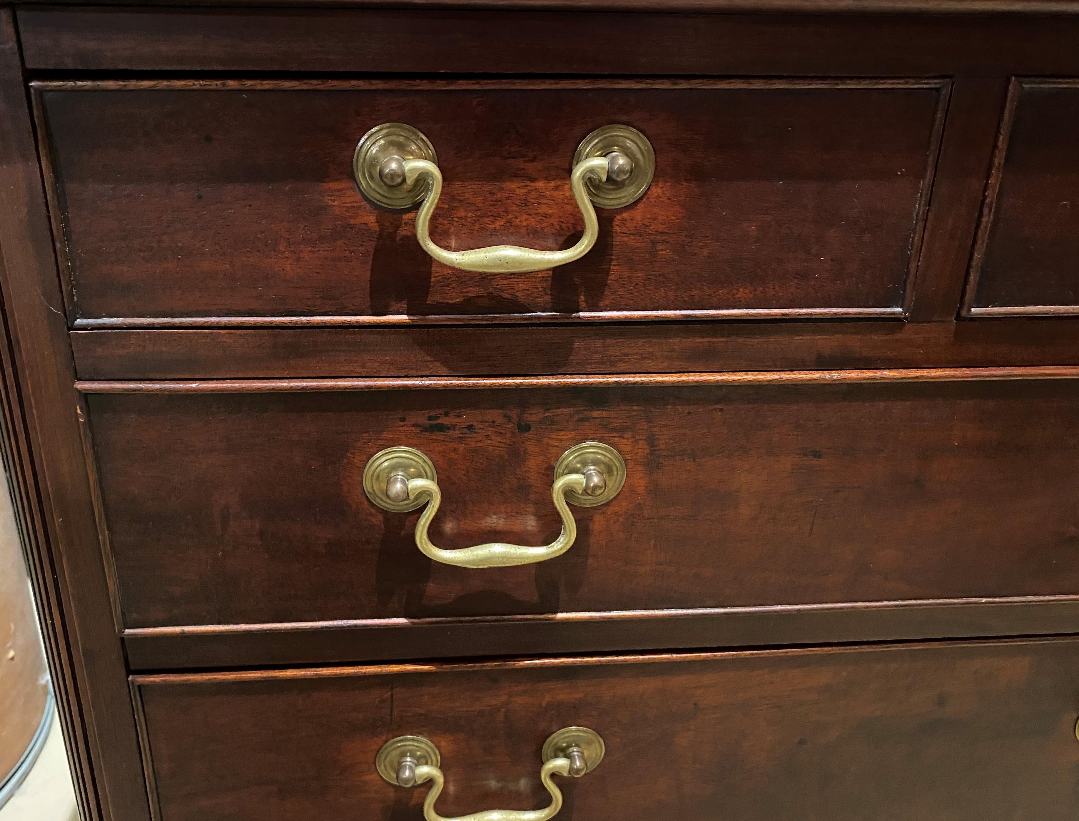 American Diminutive Chippendale Mahogany Chest Adapted From a Larger 18th Century Chest