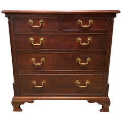 Diminutive Chippendale Mahogany Chest Adapted From a Larger 18th Century Chest