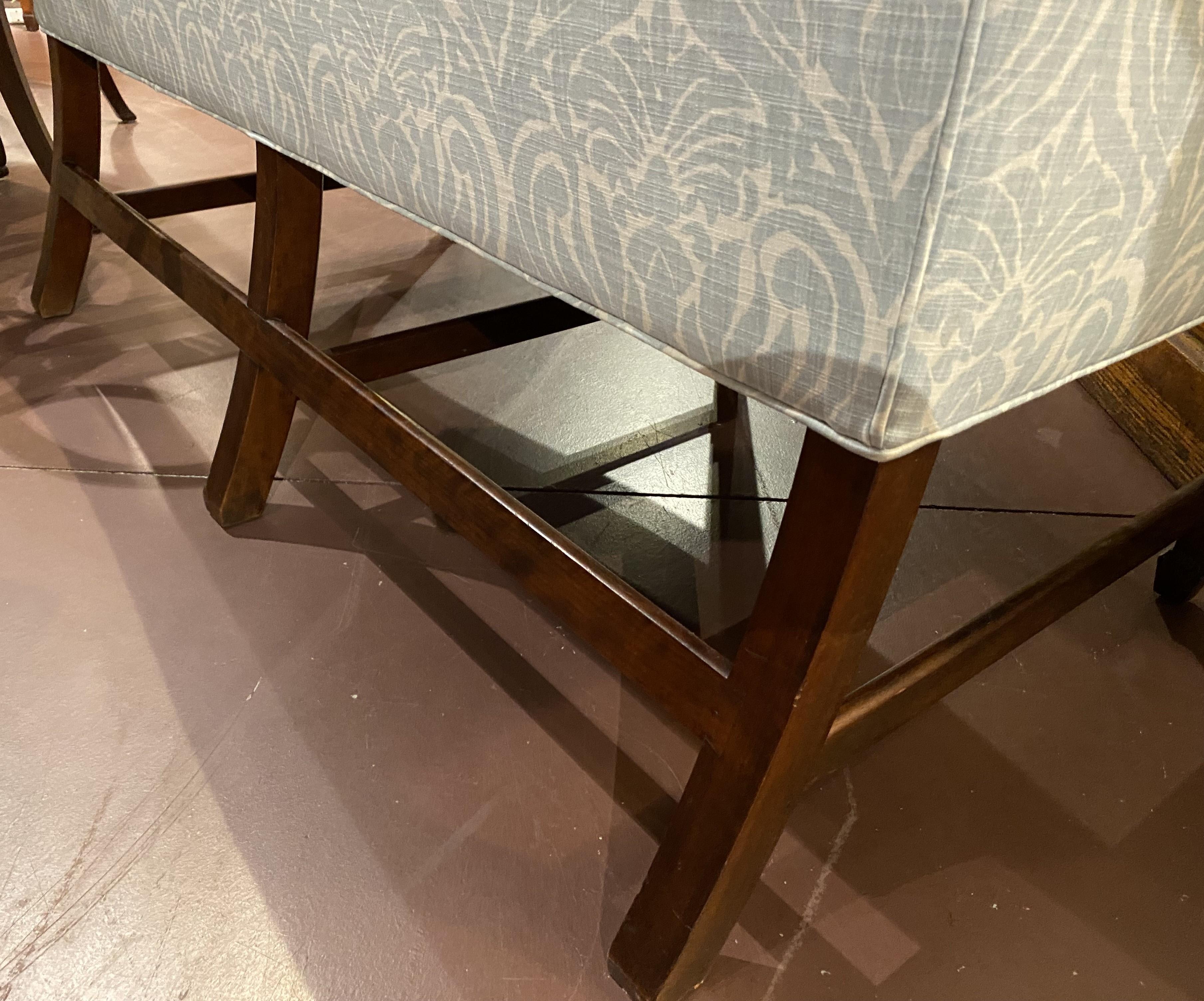 20th Century Diminutive Chippendale Style Mahogany Settee by Jeffrey Greene, Newport RI