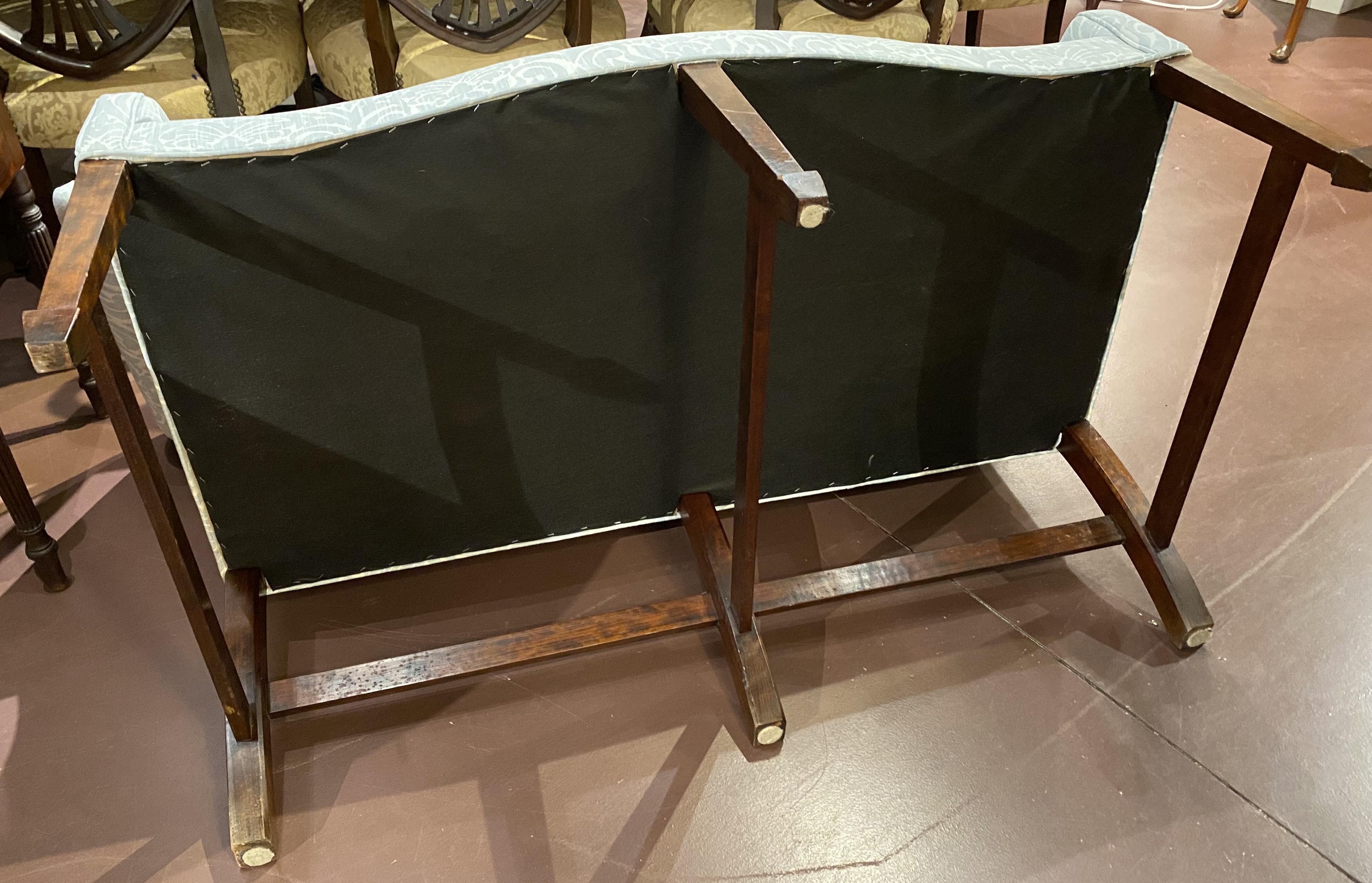 Diminutive Chippendale Style Mahogany Settee by Jeffrey Greene, Newport RI 3