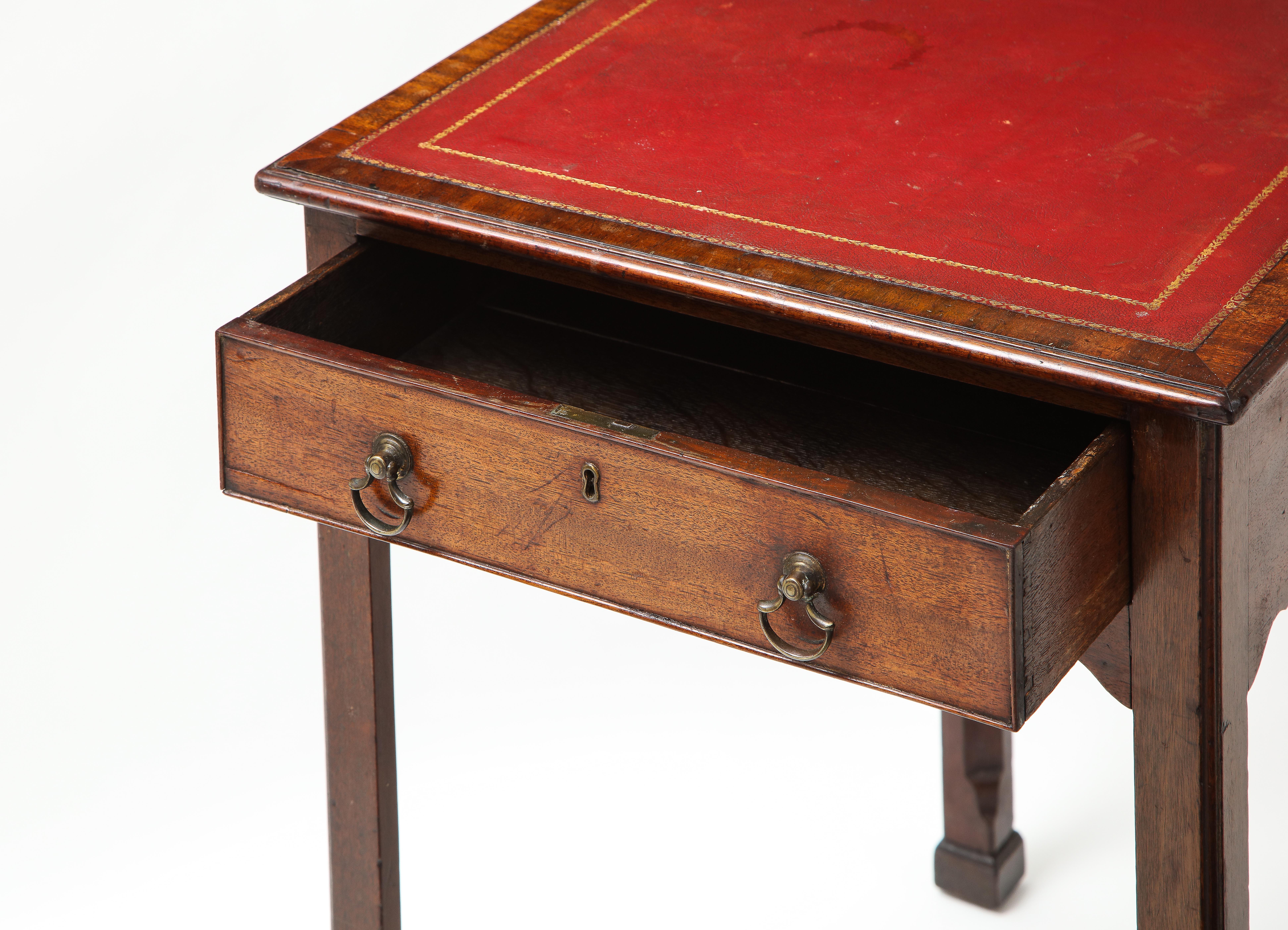 Brass Diminutive Chippendale Writing Table