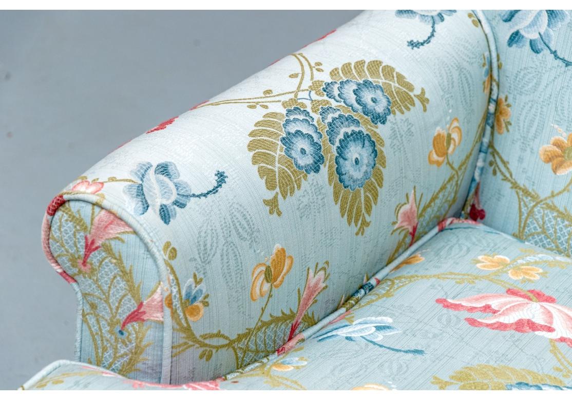 Diminutive Club Chair In Customer Floral Fabric In condizioni discrete in vendita a Bridgeport, CT