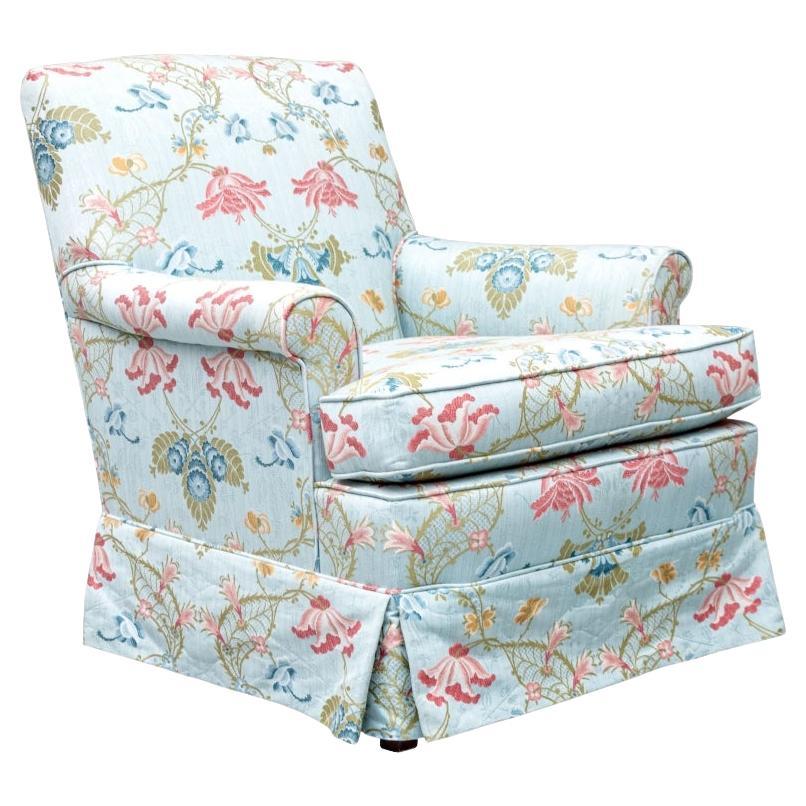 Diminutive Club Chair In Customer Floral Fabric