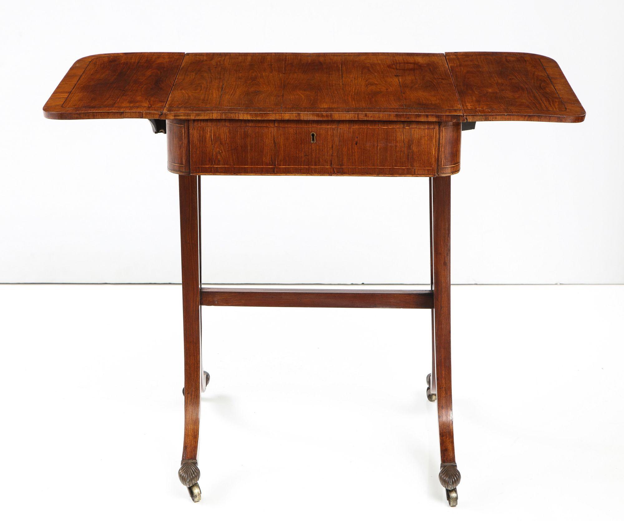 Regency Diminutive Cocuswood Sofa Table For Sale