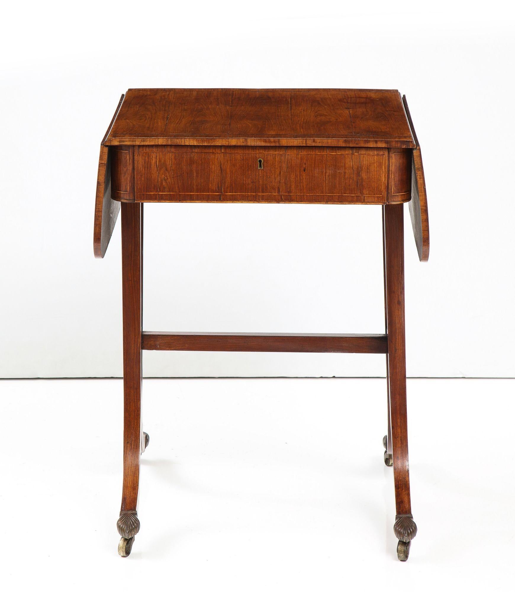 Woodwork Diminutive Cocuswood Sofa Table For Sale